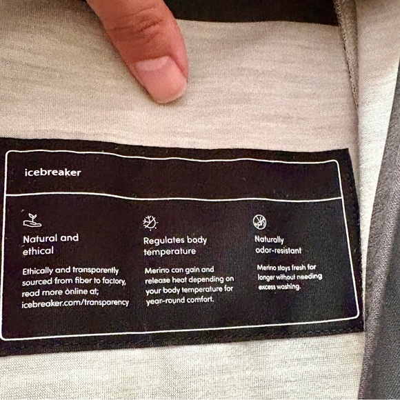 NWT Men's icebreaker City Label Cool-Lite™ Merino Travel Trench Coat SMALL - Picture 14 of 16